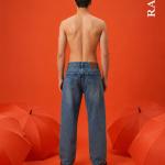 Mid Blue Washed Relaxed Fit Jeans