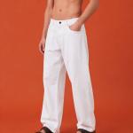 White Baggy Fit Jeans