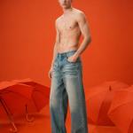 Vintage Blue Baggy Fit Jeans