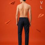 Black Tailored Fit Cotton Chinos