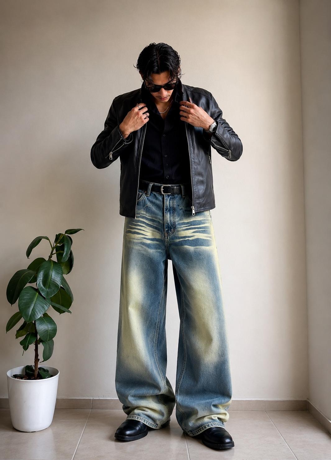 FrostWave Baggy Denim
