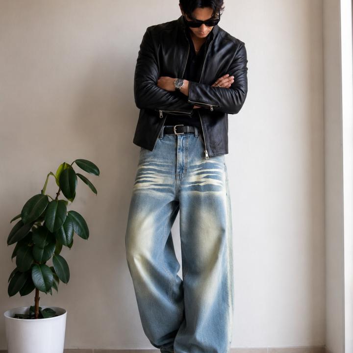 FrostWave Baggy Denim