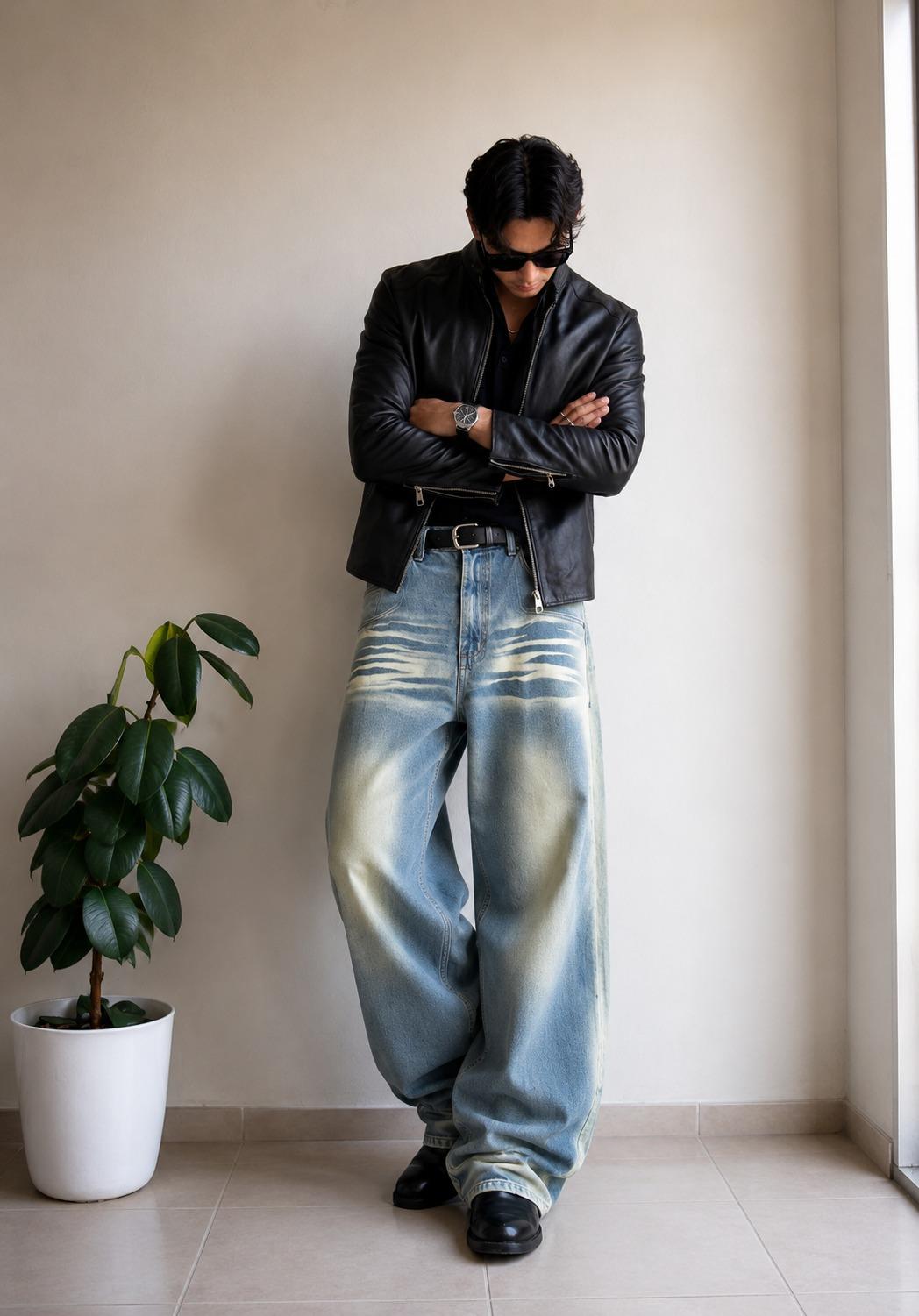 FrostWave Baggy Denim