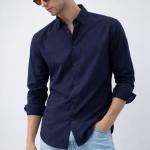 Classic Deep Navy Blue Shirt