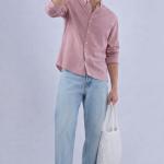 Premium Linen Button Down Shirt – Dusty Rose