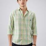 Pastel Green Checkered  Shirt