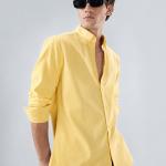 Premium Oxford Lycra Shirt - Butter Yellow