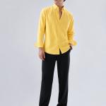Premium Oxford Lycra Shirt - Butter Yellow