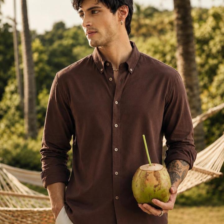 Cocoa Brown Oxford Shirt