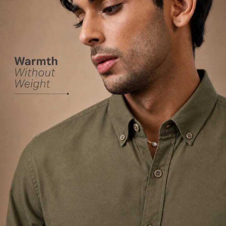 Olive Grove Oxford Stretch Shirt