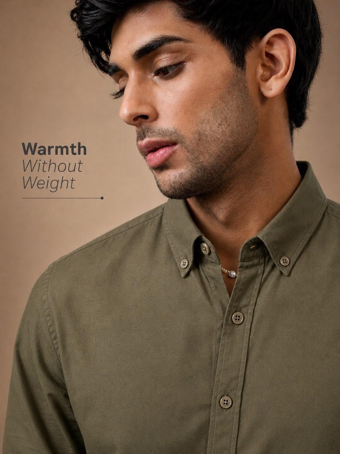 Olive Grove Oxford Stretch Shirt