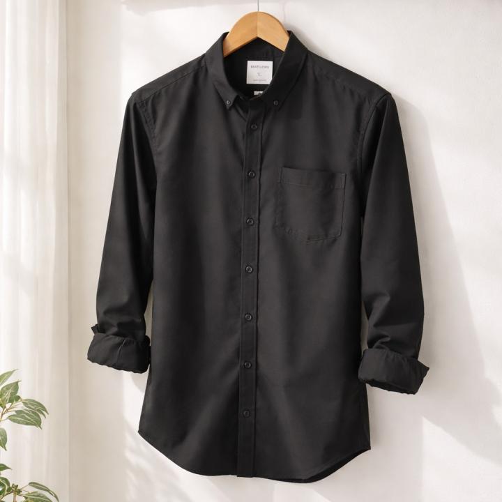 Premium Classic Black Shirt - Button Down